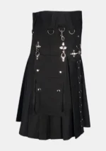Black Fashion Gothic Kilt Right