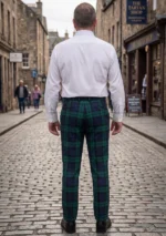 Black Watch Tartan Trouser Back
