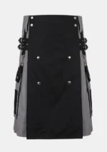 Black and Grey Utility Kilt