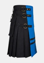 Blue & Black Utility Kilt Right