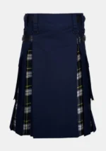 Blue Cotton Hybrid Kilt