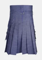 Blue Denim Kilt Back