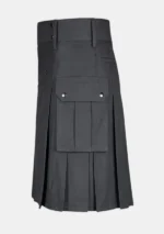 Charcoal Utility Kilt Left