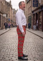 Hand Made Royal Stewart Tartan Trouser Right