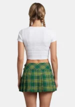 Irish Tartan Skirt Back View