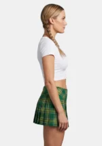Irish Tartan Skirt Right Side View