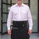 Men's Black Fashion Gothic Kilt