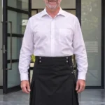 Men's Black Hybrid Utility Kilt