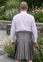 Men's Black and Grey Utility Kilt Back