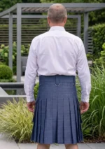 Men's Blue Denim Kilt Back