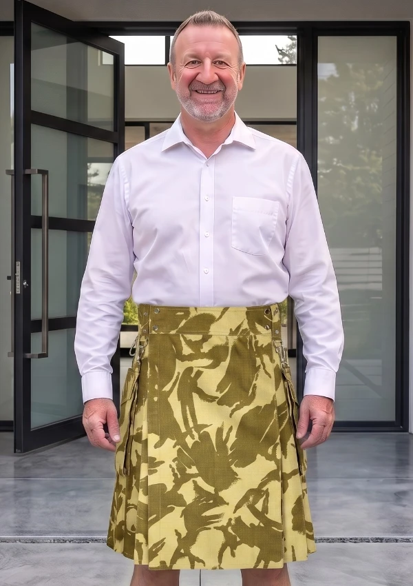 Men's Camo Kilt