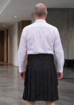 Men's Modern Black Utility Kilt