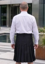 Men's Plain Black Scottish Utility Back