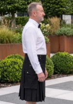 Men's Plain Black Scottish Utility Side