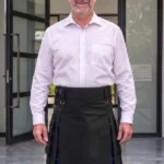 Men's Scottish Black Hybrid Kilt