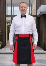 Men's Scottish Black & Red Hybrid Kilt