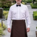 Men's Scottish Deep Brown Utility Kilt