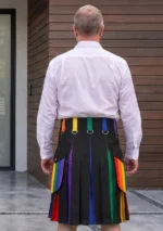 Men's Scottish Rainbow Kilt Back