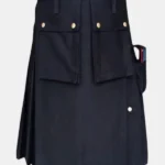 Modern Black Work Utility Kilt