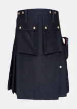 Modern Black Work Utility Kilt