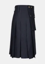 Modern Black Work Utility Kilt Right