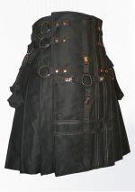 Diseño de falda escocesa de carga gótica con cruz negra de primera calidad 91
