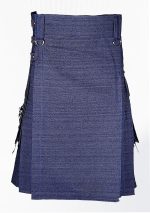 Diseño de falda escocesa de mezclilla de calidad premium 23