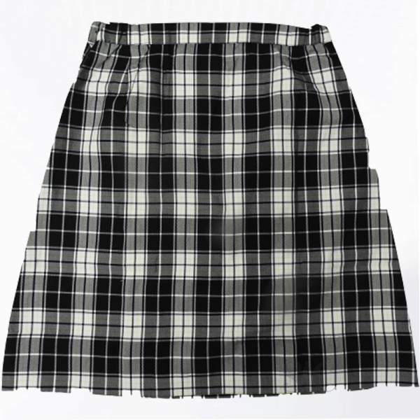 Premium Quality Girl Skirt Black Tartan Design 3