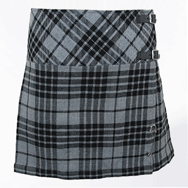 Premium Quality Granite Grey Tartan  Skirt Design 6