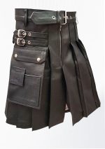 Premium-Qualität Männer schwarzes echtes Leder-Design 50