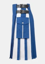 Royal Blue Hybrid Kilt Left