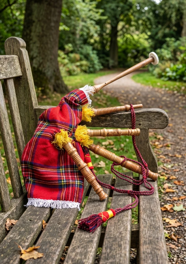 Royal Stewart Tartan Bagpipe