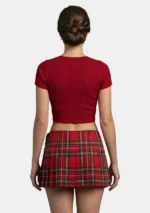 Royal Stewart Tartan Skirt Back View