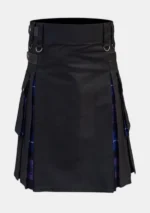 Scottish Black Hybrid Kilt