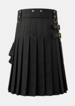 Scottish Black Work Kilt Back