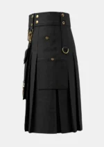 Scottish Black Work Kilt Side