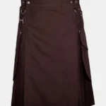 Scottish Deep Brown Utility Kilt