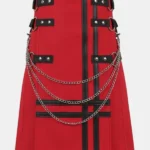 Scottish Red Denim Utility Kilt