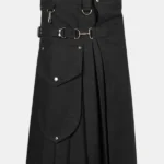Simple Black Utility Kilt