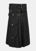 Simple Black Utility Kilt
