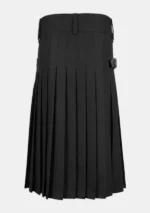 Simple Black Utility Kilt Back