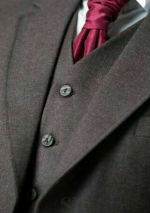Premium Quality Scottish Brown Tweed Wool Argyle Jacket