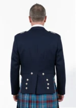Dark Blue Prince Charlie Jacket with Vest Back View