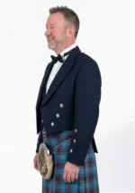 Dark Blue Prince Charlie Jacket with Vest Left Side View