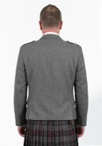 Graphite Tweed Wool Argyle with Vest Back View