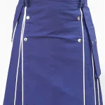 Premium Quality Blue Utility kilt With White line
