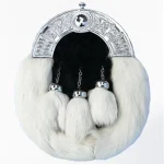 Premium Quality Hand Made Scottish Rabbit Fur Kilt Sporran