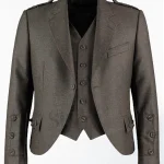 Premium Quality Scottish Peat Tweed Wool Argyle Jacket