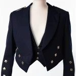 Premium Quality Scottish Prince Charlie Jacket with Vest