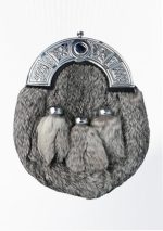 Premium Quality Scottish Rabit Fur Kilt Sporran